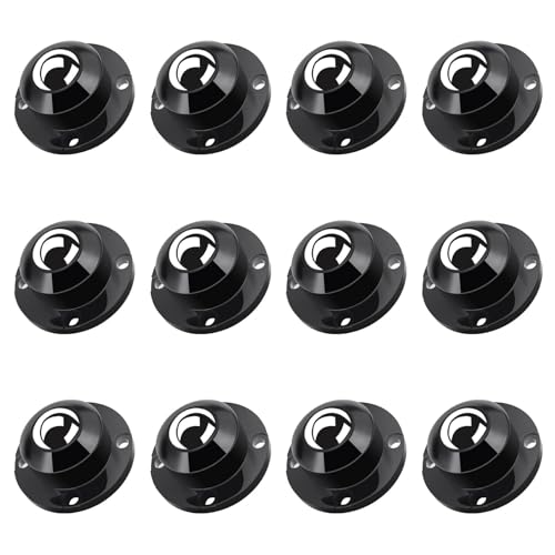 TRVL FIELDER Self Adhesive Furniture Wheels 1 Inch Low Profile Caster 12Pcs