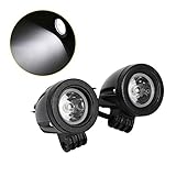 【DISEÑO DE HUMANIZACIÓN】 —— Estos chips LED de 10 W brindan un alto brillo y una luz más suave para evitar el deslumbramiento. Brindan una distancia de iluminación válida más larga para guiar su camino.