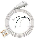 ELEGRP L22520 20Amp 2400W 12AWG LCDI Power Cord Plug for A/C Air Conditioner, E250451 UL Certified, 8.3FT...