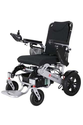 DX14 Rubicon - Longest Range 25 Miles of Freedom: Airline Approved Electric Wheelchair with Dual 12AH Lithium Batteries, Powerful 2x300W Motors (Model1)