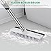SetSail Floor Scrub Brush with 51-Inch Long Adjustable Handle 2 in 1 Scrape Brush Stiff Bristle Floor Scrubber for Cleaning Shower Bathroom Garage Kitchen Wall Deck Tub Tile