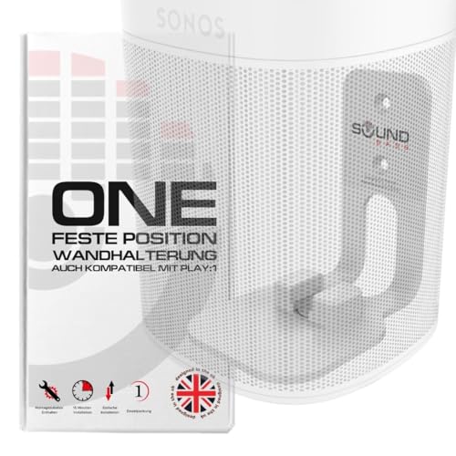 ONE ONE Gen 2 ONE SL & Play:1 Wandhalterung weiß kompatibel mit Sonos ONE ONE Gen 2 ONE SL & PLAY1 Lautsprecher