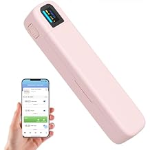 Smart Pill Dispenser with Alarm & Bluetooth, 7-Day Once-Daily Organizer & Travel Case, App-Controlled Medicine/Supplement/Vitamin Reminder, Portable Weekly Pill Box Pink
