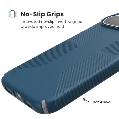 Image of Speck Presidio2 Grip Case, Pixel 11 Pro XL, Deep Sea /Silver Metallic