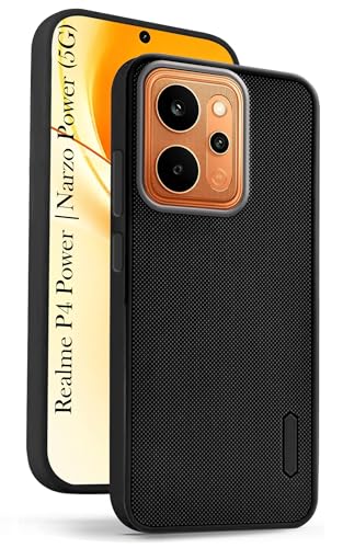 Image of Jkobi Rubberised Back Cover Case for Realme P4 Power 5G | Realme Narzo Power (Textured Grip Design | Micro-Fiber Cloth Inside | Slim and Light Weight | Soft Touch and Feel)