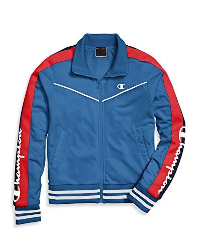 Champion Women's Champion Tricot Track Jacket, blue jay, X Small