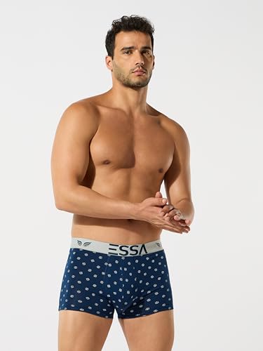 Image of ESSA Men's Cotton Trunks (Pack of 3) | Comfortable & Breathable Underwear, Innerwear Stylish Design | Ideal for Everyday Wear