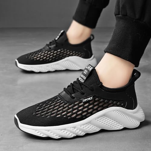 Mens Breathable Supportive Orthopedic Walking Shoes for Exercise, Basketball and Tennis, Comfortable Slip on Sneakers for Plantar Fasciitis (Cream Color,9.5)2