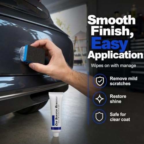 Upgraded Car Scratch Removal Cream for Light Scratches with Wiping Sponge on Various Vehicles (1) — view 4