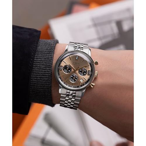 Image of TIMEX Marlin Champagne Round Dial Analog Men Watch - TWEG26713