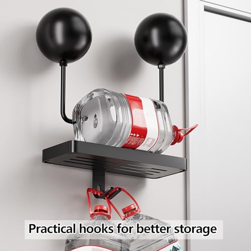 Soporte de casco resistente con colgador múltiple para organizar varias tapas 5
