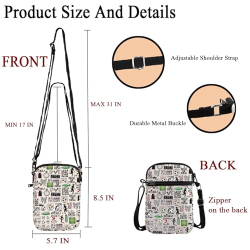 POFULL Soccer Gift Women Soccer Gift Soccer Player Gift Football Gift Sports Gift Soccer Lover Crossbody Bag2