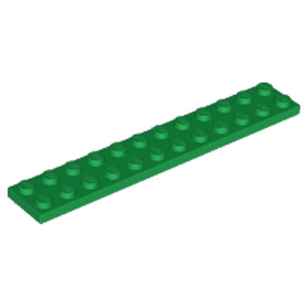 LEGO Plate 2 x 12, Part 2445, Part 2445, Choose Your Colour (Green, 2, Bricks)