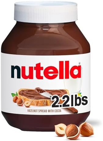 Nutella Hazelnut Spread with Cocoa, Creamy Hazelnut Spread, Breakfast Favorite, 35.3 oz Jar