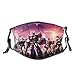 CDKZ Transformers Asege War for Cybertron Máscara de borde negro para adultos, protección facial portátil, bandana, borde elástico, pasamontañas