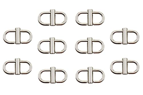 ZHU YU CHUN 5 Pcs Adjustable Metal Buckles for Chain Strap Bag, Silver