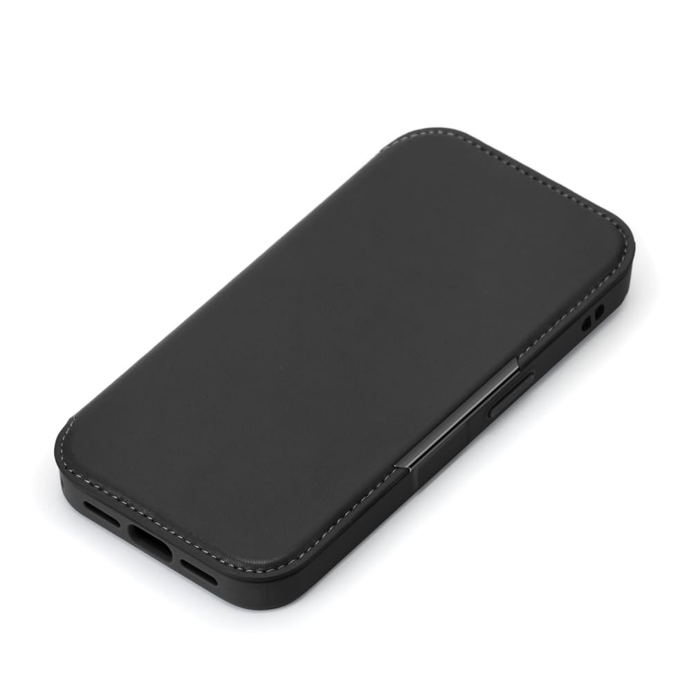 iPhone17e / iPhone16e 用 ガラスフリップケース ブラック PG-25KGF01BK