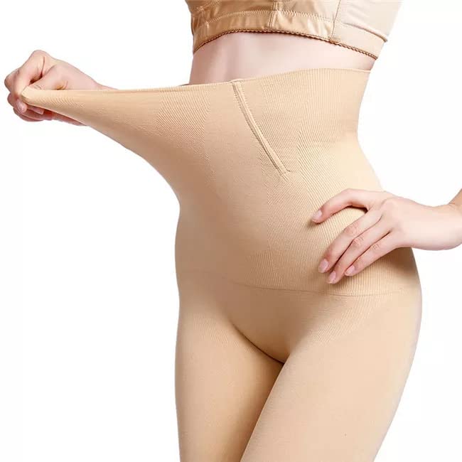 High Waisted Tummy Tucker Women Belly Fat Shapewear for Full Body Shapewear for Women Tummy and Thigh Slimming Technology (XL,Beige Full)-image-35