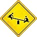 Kids at Play Novelty Metal Crossing Sign CX-438