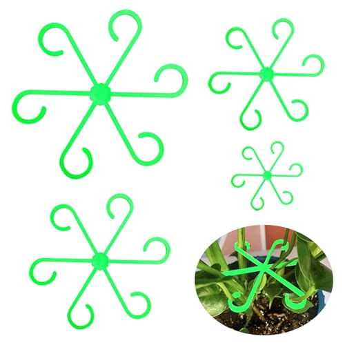 Alovez Lot de 4 supports pour plantes grimpantes Monstera, fleurs, hortensias, roses, tomates