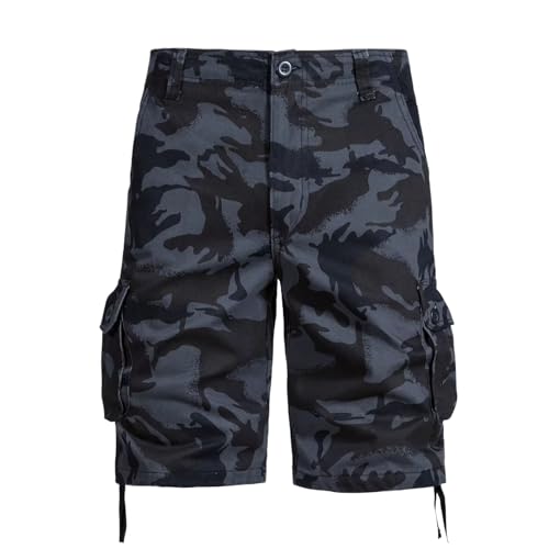 Short cargo homme blanc en coton ripstop pour randonnee et ete