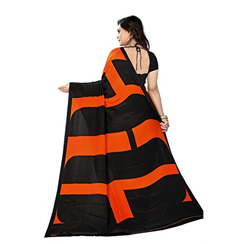 Image of Jaanvi fashion Women's Crepe Silk Saree with Unstitched Blouse Piece | Soft Lightweight Traditional Ethnic Wear Saree for Party, Wedding, Festival