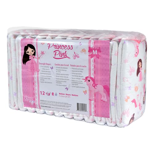 Rearz - Princess Pink - Pieluchy dla dorosłych na noc (12 sztuk) (duże)