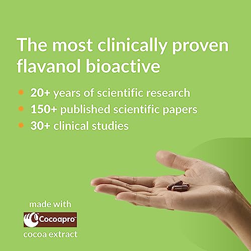 Cocoavia Memory+ Brain Supplement, Clinically Proven Memory And Brain Booster, Plant Based Supplement, Sugar Free, Gluten Free, Vegan, 750 Mg Cocoa Flavanols Capsules, 30 Day Supply #TOP1