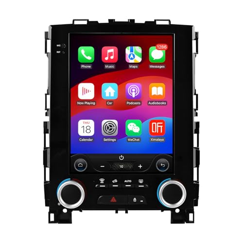 Radio de coche Android 14 de 9.7 pulgadas con pantalla vertical para Renault Megane 4/Koleos/Samsung/SM6/Talisman 2017 2019, compatible con Carplay/Android Auto inalámbrico, control del volante, WLAN