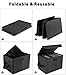 UENTIP Vinyl Record Storage Box - 7-inch LP Crate Holds 60 Records - Pack of 1 - 11x7.67x7.67 Inch - Black