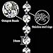 Crystal Acrylic Gems Bead Garland Strands, KinHom 16 Feet Hanging Clear 14mm Daimond Beads Chain Garlands for Manzanita Tree Centerpiece, Chandelier Bead Lamp Chain, Christmas/Wedding Party Decoration