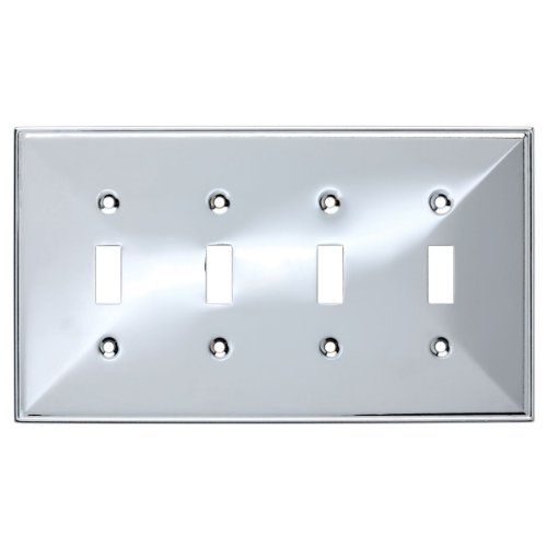 Beverly Quad Switch Wall Plate, Packaging may Vary
