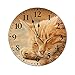 Sleeping Orange Clock Tabby Cat Clock Silent Non Ticking Wooden Wall Clock Battery Operated Esay Read for Home Decor Kids Room Office Housewarming Gift