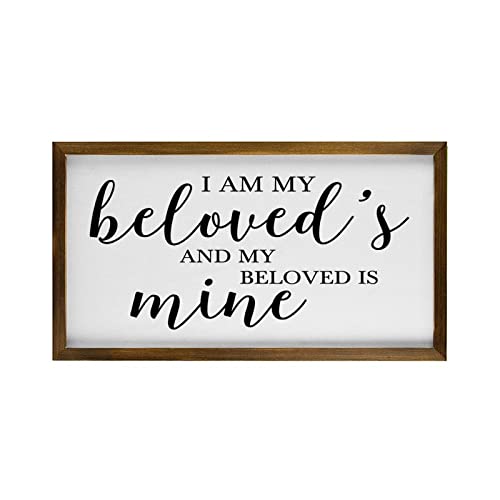 Panneau en bois I Am My Beloved's, cadeau de mariage et anniversaire original
