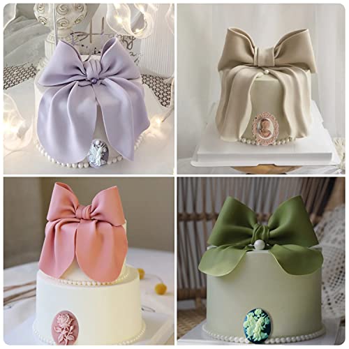 Mujiang Cameo Picture Frame Silicone Molds Rose Flower Fondant Mold Fairy Chocolate Mold For Cake Decorating Candy Polymer Clay Cupcake Topper Set Of 4 #TOP4