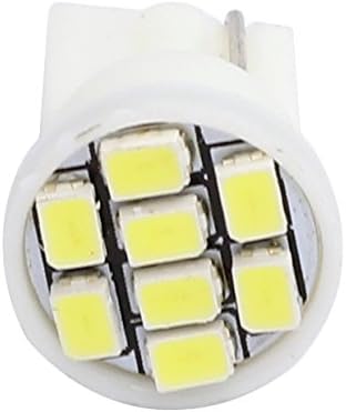Partsam 2pcs T10 194 168 LED Bulbs White Rear License Plate Lights/Interior Dome Map Reading Lamps Car Trunks 8-3020-SMD 12V