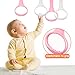 JECOMPRIS Baby Pull up Rings - Toddler Cot Handle Ring for Walking Assistance Nursery Cot Rings for Infants and Toddlers Easy to Install Playpen Pull Handles