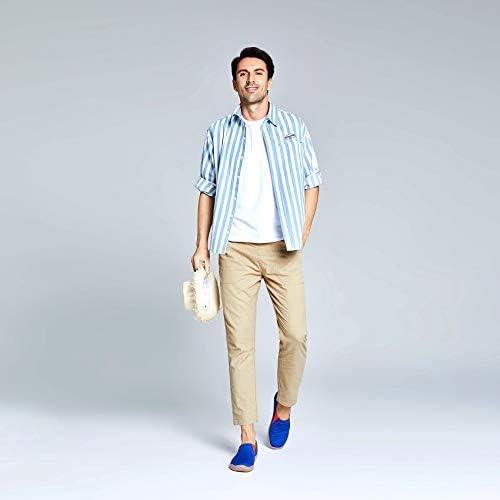 UIN Men's Slip Ons Loafers Canvas Lightweight Sneakers Walking Casual Solid Color Travel Shoes Dark Blue (9.5) — view 2