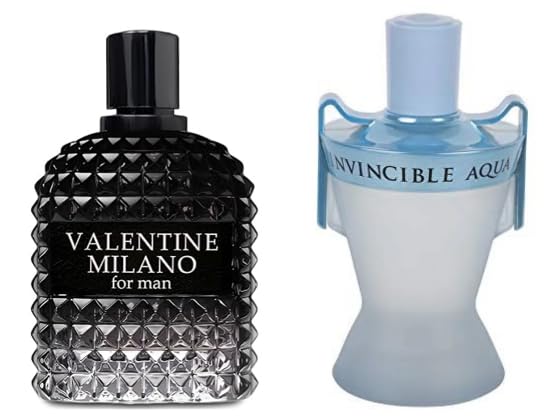 Viaan Krishna VALENTINE MILANO and (INVINCIBLE AQUA Cologne for Men Combo Pack Eau de Toilette Fragrance 3.4oz/100ml, Natural Spray, Long Lasting (Pack of 2))