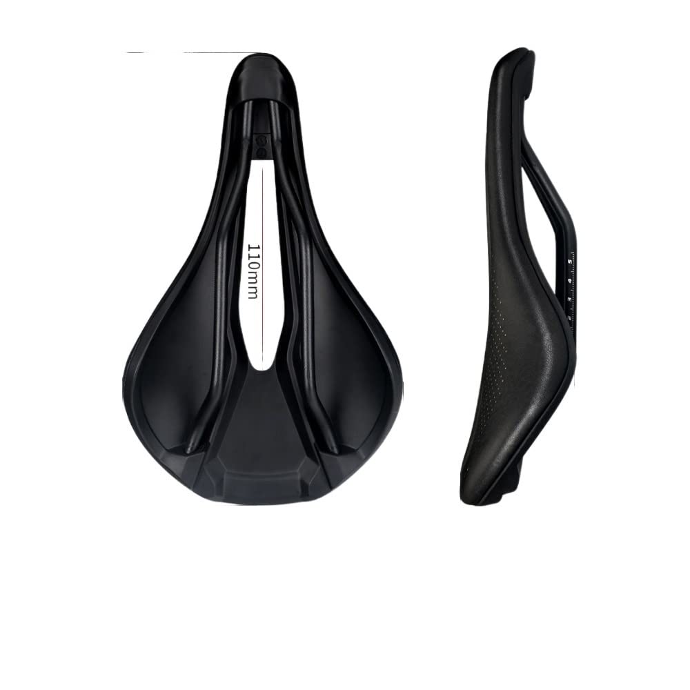 Selle De Vélo EVA Ultra-légère - 185g - Cuir Microfibre - Rail 7mm - Pour VTT, Route, Vélo Pliant - Noir, Blanc, Rouge