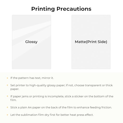 HTVRONT Printable Sublimation Heat Transfer Film for Phone Case Heat Press，10 Pack 3D Sublimation Film Sheets for Phone Cases Mugs，8.3" x 11.7" Sublimation Transfer Paper for Badge, Keychains by HTVRONT - Image 2