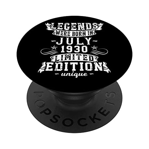 Cumpleaños Julio 1930 Edición Limitada Regalo Legend July PopSockets PopGrip Intercambiable