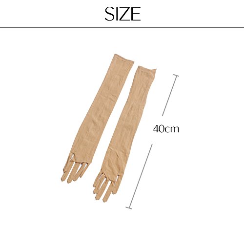 Jamor Ultrathin Five-Finger Gloves Seamless Anti-Hook Bridal Wedding Gloves Sun Gloves Long Transparent Gloves Breathable Comfort Soft Wedding Outdoor Driving Party  thumb #2