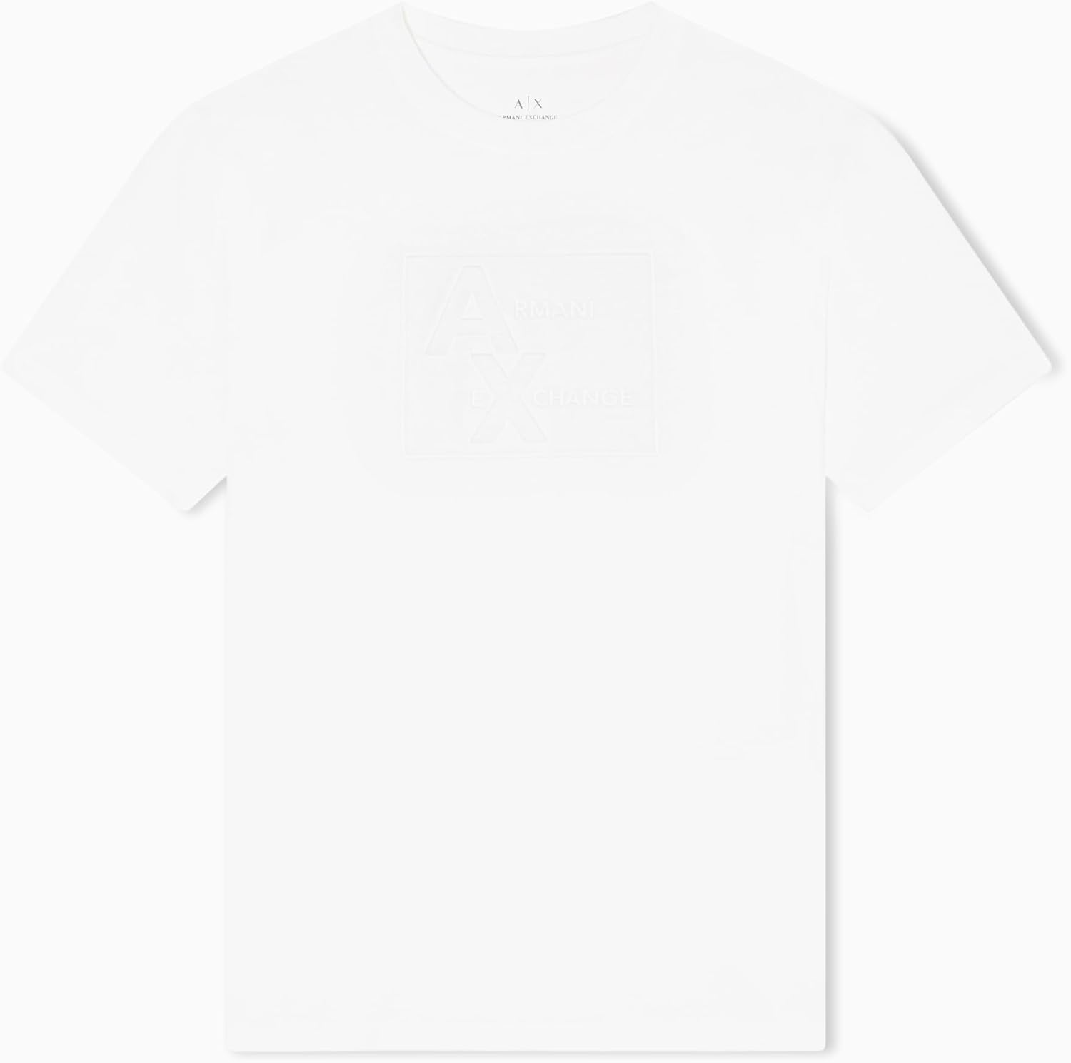 Armani Exchange Men's Tonal Grid Box Logo Tee