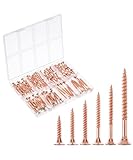 Mr. Pen- Wood Screws Assortment Kit, 152 pcs, Rose Gold, Phillips Tips, Assorted Wood Screws, 6 Sizes (2”, 1-1/2”, 1-1/4”, 1”, 3/4”, 1/2”)