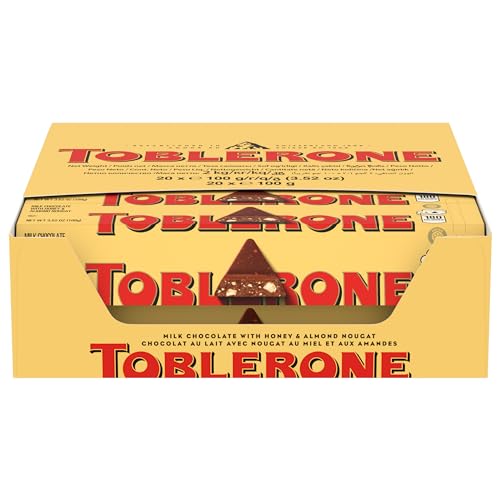 Chocolat au lait Toblerone format familial pour ne plus jamais manquer de douceurs pack de 20