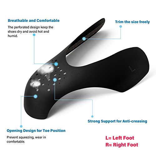 Yolopark 6 Pairs Shoe Anti Creases Protectors, No Creases Shoe Inserts Prevent Sneaker Air Forces Jordans Wrinkle Men's 7.5-13 / Women's 5-8 #TOP5