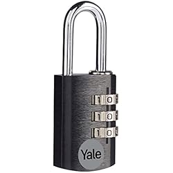 Candado De Combinacion Yale Yale YE3CB/20/121/BK Candado de Seguridad de Combinación Negro 20 mm YE3CB