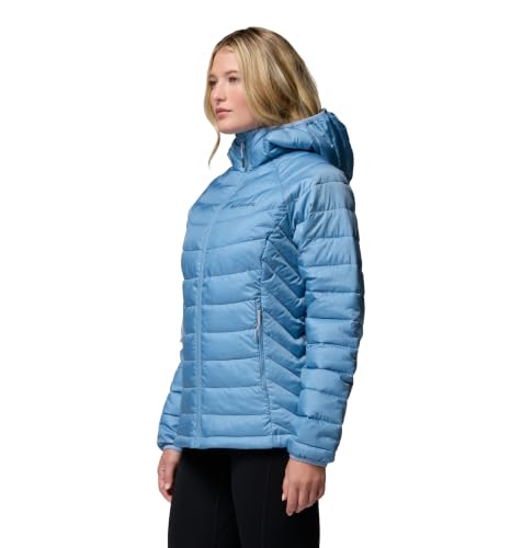 Columbia Powder Lite II Kapuzenjacke für Damen, Rainy Day Ripstop, XXL – Ansicht 3