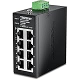TRENDnet 8-Port Industrial Fast Ethernet DIN-Rail Mini Switch, TI-ELC80, 8 x 10/100Mbps Ports, IP50 Rated Housing, 1.6Gbps Switching Capacity